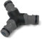 YourCasa Distributore a Y a 2 vie, con attacco rapido, tubo a Y, distributore dell'acqua, tubo da giardino, raccordo per tubo flessibile (antracite)