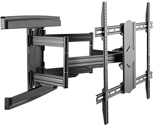 Supporto TV, robusto supporto TV, robusto supporto TV a parete con doppio braccio inclinabile e girevole per schermi LED LCD OLED al plasma da 43-100 pollici - fino a 800 mm x 500 mm - carico mas