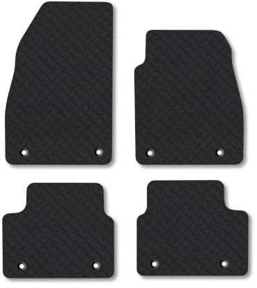 Vauxhall Insignia (2013-2017) 5mm Rubber Car Mats | Heavy Duty Rubber Tailored Fit Floor Mats Full Coverage Durable Waterproof Accessories Easy Clean Anti Slip Made in the UK