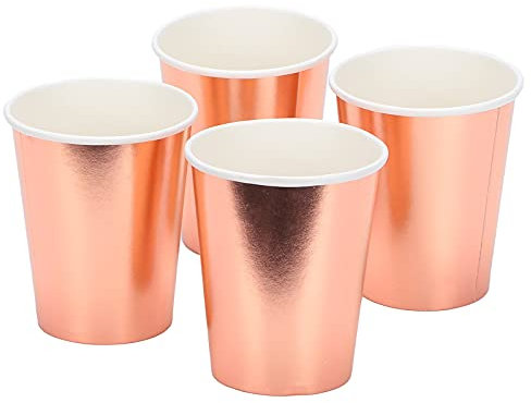 Jwthee 20pcs papet basse, Kaffeetassen (Roségold)