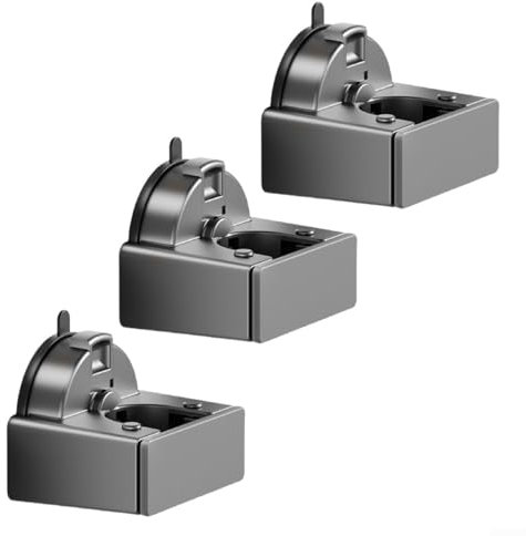 Besttoolifes Juego de ganchos de ventosa para herramientas domésticas, 3 piezas, organizadores de escobas montados en la pared para ahorrar espacio, soporte para escoba con mecanismo avanzado de