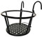 SEWOART 2 Stück Blumentopfständer Groß Kleiderbügel Blumentöpfe Im Freien Blumenpot -zubehör Steht Balkon Pflanzenkorb Anlage Hängender Blumentopfhalter Hanging Pflanzer Metall Black