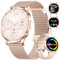 HIRREO Smart Watch Women for iOS Android Phone Call 7.9mm Thin 1.32 HD AMOLED Touchscreen Smartwatch Ladies Rose Gold,2 Straps,Calorie,100+ Sports Modes/Heart Rate/Sleep Monitor/Menstrual Cycle