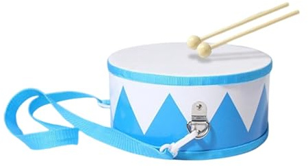 Schlagzeug - Musikspiel aus Holz | Spielzeug-Instrumentenset mit verstellbarem Gurt von 14 cm (5,9 Zoll), Design geeignet für Anfänger, bequemer Gurt für Kinder von 2 bis 5 Jahren, Mädchen, Estu