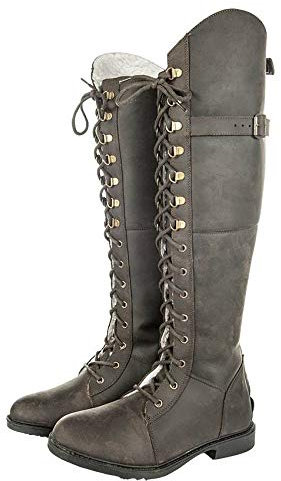 HKM Dublin Winter-2400-Stivali, Stivali da Equitazione Unisex-Adulto, Marrone, 43 EU