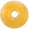 Lebensquelle Plus Edelstein Donut Ø 30 mm + Baumwollband + Edelsteinkarte | Naturstein Anhänger Halskette | Echte Heilsteinkette inkl. Band (Orangencalcit)