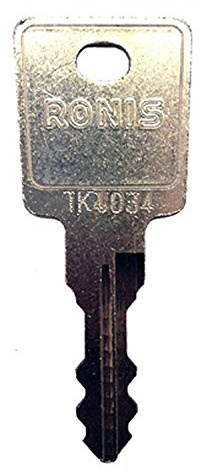 RONIS bzw. LAS Ersatzschlüssel TK 4001 bis TK 4500 (bzw. auch ohne TK) - für Spindschlösser, Universalschlösser, Möbelschlösser, etc. - Schließung TK4116