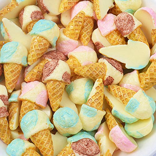 30 Pack Cute Charms Beads Chocolate Ice-Lolly Dessert Ice Cream Resin Charms Slices Flatback Buttons for Handcraft Accessories Scrapbooking Phone Case Decor Jewelry Making (Three ice Cream)