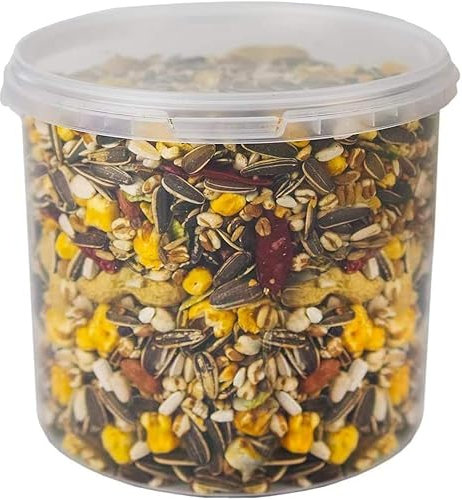 GardenersDream NO1 Parrot Food | Premium Quality High Energy Mix | Nutritious Wild Garden Bird Feed | Additive Free Cleaned to 99.9% Purity | Provides Both Mental and Physical Stimulation (2.5L Tub)