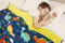 viceroy bedding Weighted Blanket for Autism Anxiety - 100% Cotton with Sensory Soft Dot Reverse Side - Heavy Weight Blanket for Sleep Therapy (Dinosaur Blue, 100cm x 155cm, 3.2kg)