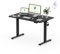 FLEXISPOT Höhenverstellbarer Schreibtisch 140×80cm, mit Haken und 25mm EINTEILIGER Tischplatte, ergonomischer Schreibtisch mit LED-Höhenanzeige und Memory-Funktion (Schwarz,Schwarz)
