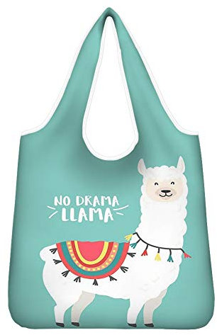 UOIMAG Süße Alpaka-Einkaufstasche für Damen, wiederverwendbare Einkaufstasche, Reisetasche, umweltfreundliche Tasche