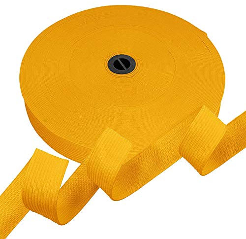 maDDma 25m Gummiband Gummilitze 20mm flach gestrickt Stretch Elastisch in 19 Farben