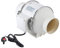 Duct Inline Fan, In Line Air Blower Air Extractor Bathroom Kitchen Ventilation System, 220V UK Plug (4inch)