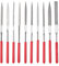 Bestgle 10 Pcs Lime Diamantate Mini Diamond Files, Lima Diamantata, 2mm x 100mm Rotondo Diamante File per Taglio di Profili di Abrasione
