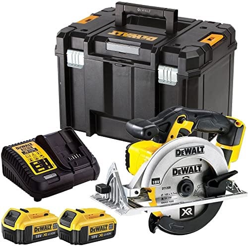 Dewalt DCS391N 18V 165mm Circular Saw with 2 x 4Ah Batteries & Charger in Case
