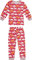 Schlafanzug Long John Retro für Mädchen, Organic Cotton