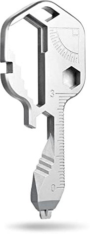 VBNZBK 24 in 1 Multi Tool,Portable Stainless Steel Key Shaped Pocket Tool,Key Fob with Bottle Opener,Spanner Key Outdoor Survival Key Universal Tool,Mini Multi Tool Key