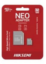 Carte MEMOIRE HIKSEMI M-SD 32G Micro SDHC - Serie C1 avec Adaptateur 92MB/s 15MB/s Class 10