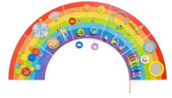 VIGA 44642 Toys – Wall Activity Panel – Rainbow