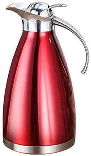 Isolierkanne Kaffee Thermoskanne Haushalts-Thermoskanne, Edelstahl-Isolierkanne Mit Großem Fassungsvermögen, Isolierkanne Mit Vakuum-Kälteisolierung (1,5 L / 2 L) (Color : B, Size : 2L)