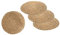 Platzdecken aus Seegras oder Wasserhyazinthe 38 cm - 4er Set - Runde Tischsets aus Naturmaterialien - Tischmatte Platzset Tisch Platz Untersetzer rund Natur abwischbar nachhaltig