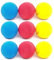 Lot de 9 balles de Tennis Souples en Mousse pour Enfants Multicolore 6,5 cm