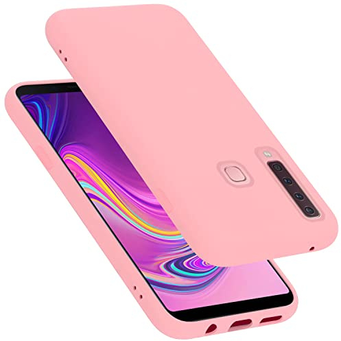 Cadorabo Hülle kompatibel mit Samsung Galaxy A9 2018 Hülle Silikon Handyhülle für Galaxy A9 2018 Case aus flüssigem Silikon- Kratzfeste und stoßfeste dünne TPU Schutzhülle - Liquid PINK