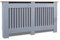 Blisswood Radiator Cover Traditional MDF Wood Grill Cabinet Shelf, Vertical Slat Modern Radiator Covers Crafted For Living Room Furniture (Large, Grey)