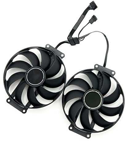SISS Ventilateur de carte graphique efficace de rechange pour Asus RTX 3060 Dual OC & Asus GeForce RTX 3060 Ti 8 Go Dual Mini OC, puissance de refroidissement optimale