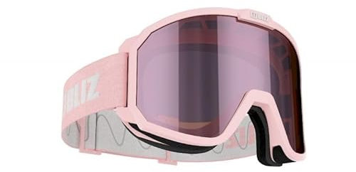 Bliz Rave JR Skibrille für Kinder - Ski Goggles für Kinder - Vollrand - Kunststoffrahmen - Roter Kunststofflinsen - UV-Schutz 99%