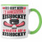 Trendation - Eishockey Tasse Geschenk für Eishockey-Spieler Geschenkidee 2 Jahreszeiten (Grün)