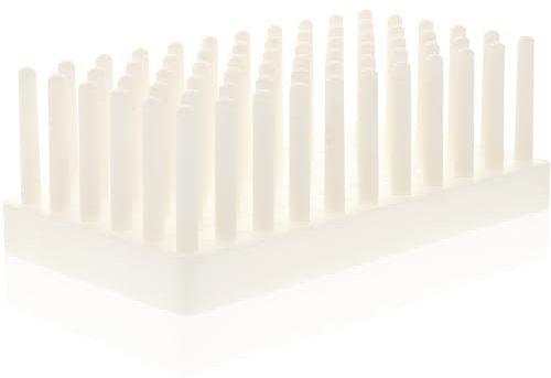 SOLUSTRE 66 Abtropfgestell Trockengestell Für Reagenzgläser Halter Für Probenflüssigkeitsröhrchen Wissenschaftlicher Test Labor Reagenzglasgestell Plastik Wäscheständer Spalte