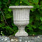 Urne victorienne en pierre | Statue de jardin cannelée pour extérieur classique Jardinière Pot