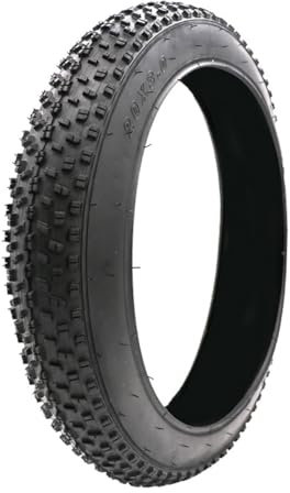 Gaderth Fatbike Reifen, 20 x 3,0, pannensicher, verbreiterter Strand-Fahrradreifen, rutschfeste faltbare Elektrofahrradreifen, Fatbike-Reifen, Ersatz-Set für breites Mountainbike