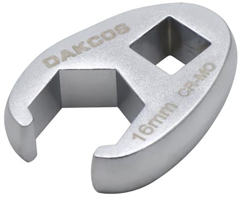 DAKCOS Crowfoot Spanner,3/8 Drive Flare Nut Spanner,16MM,Chrome Molybdenum Steel