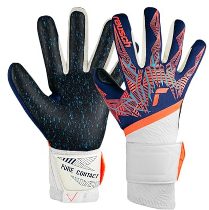 Reusch Profi Torwarthandschuhe Erwachsene | Latexerweiterung | starker Grip, Enge Passform & Stabilität | für Training & Spiel | Naturrasen & Kunstrasen | Pure Contact Fusion