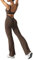 ZAAYO Damen Flared Jumpsuit Tight Scrunch Butt Overalls Lang Ärmelloser Sport rückenfrei Jumpsuit Yoga Bodycon Einteiler Ganzkörperanzug Stretch Elegant Jumpsuits Kaffee Small