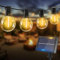 Woolmug Lichterkette Außen Solar, 10M 15+1 G40 LED Glühbirnen Solar Lichterkette Aussen, Wasserdicht Solarlichterkette für Garten, Hochzeit, Balkon, Haus, Weihnachten Deko, Warmweiß