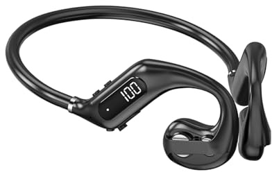 Docooler Kabelloses Headset mit Luftleitung, BT5.3-Headset, Nicht-In-Ear-Design, kabelloses Sport-Headset, Luftleitungs-Ohrhörer, echte kabellose 100H Endurance, echter 4-Einheiten-Lautsprecher