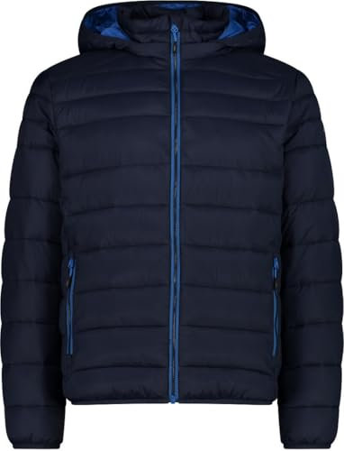 CMP - Herren Nylon Jacke mit abnehmbarer Kapuze, Black Blue, 46