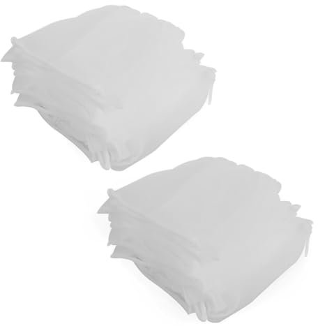 SGERUFZ Bolsa de Filtro para Fregadero, 100 Piezas, Desechable, Elástico, Malla Fregadero Desagüe, Colador de Fregadero, Regadero de Cocina Bolsa de Malla Fina, Bolsa Antiobstrucción Residuos