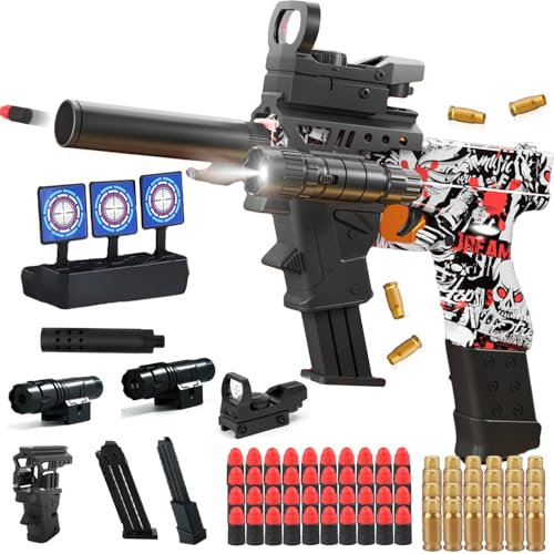Spielzeug Pistole Erwachsene,Schaumstoff Soft Bullet Gun Spielzeug,Soft Bullet Gun M416,Schaumstoff Pistole,manuelles Nachladen,Soft Bullet Toy Gun Pistole für Erwachsenegeschenke