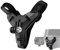 KOOLEVER Motorrad Helmhalterung für GoPro, Einstellbare Kinnhalterung für GoPro Hero 12/11/10/9/8/7/6/5, DJI Osmo, Insta360, Rutschfestes Silikon Motorradhelm-Halterung