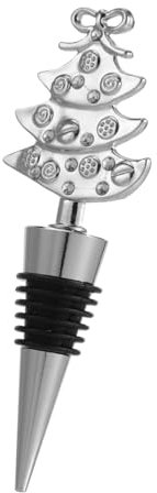 Amosfun Legierung Wein Stopper Weihnachten Baum Form Flasche Wein Flasche Weihnachten Neuheit Wein