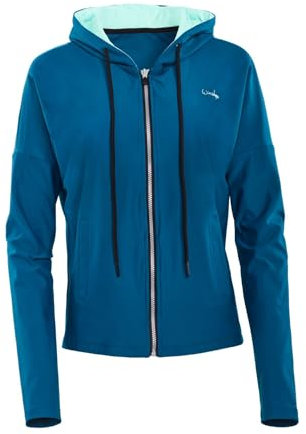 Winshape Damen Functional Comfort Tone Jacket J008c Traingsjacke, Teal-Green-Delicate-Mint, XXL EU