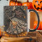 Qurygin Taza de café de bruja de Halloween de 350 ml, 9,5 x 8 cm, taza de cerámica para Halloween, taza de café de bruja, taza de café de bruja de Halloween, taza de expreso de Halloween,