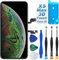 DIGI4U LCD für iPhone XS Max Display, 6,5 Bildschirm Ersatz mit 3D Touch, True Tone, Face ID – Touchscreen Digitizer Reparaturset (Modelle: A1921, A2101, A2102, A2103, A2104)