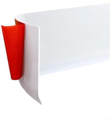 ZAMETTER Battiscopa in plastica flessibile per battiscopa in plastica riutilizzabile (bianco)