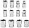 Lumlflc Specialty 12pcs 3/8Inch Driver Deep Long Socket Set for 8mm to 19mm Applications